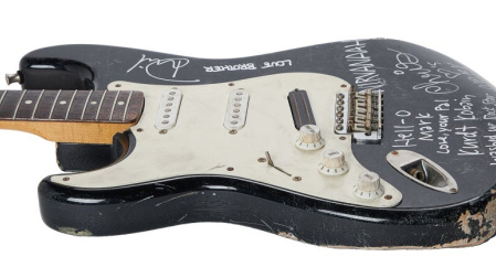 Imagen de la guitarra de Kurt Cobain