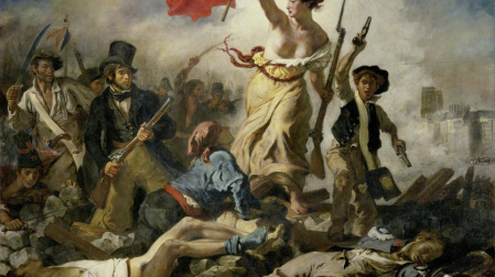 'La libertad guiando al pueblo', Eugène Delacroix.