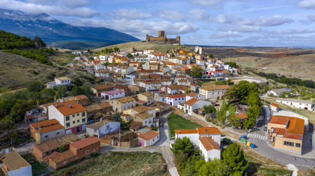 Vista aérea de Trasmoz Castle