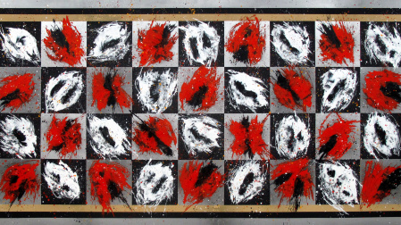 «Posible racionalidad. Serie Memoria Abstracta», un óleo y aluminio sobre lienzo que Ciria pintó en 2010