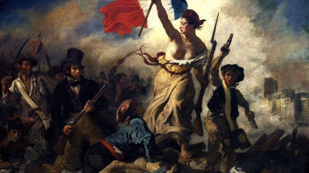 «La libertad guiando al pueblo», de Delacroix