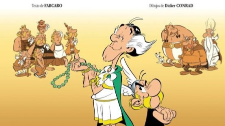 Portada de Astérix "El lirio blanco"