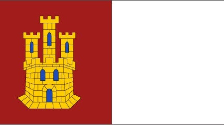 Modelo oficial de la bandera de Castilla-La Mancha