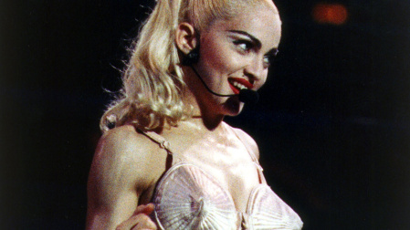 Madonna durante un concierto