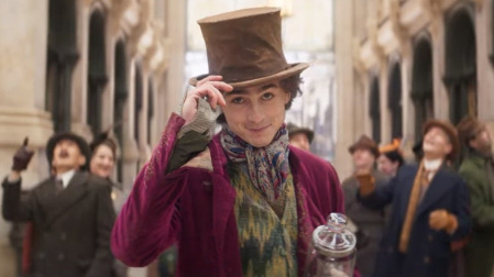 Timothée Chalamet en "Wonka"