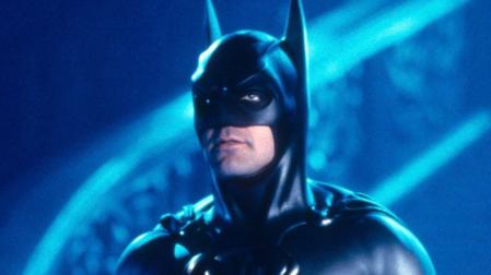 George Clooney durante su interpretación en la película 'Batman y Robin'