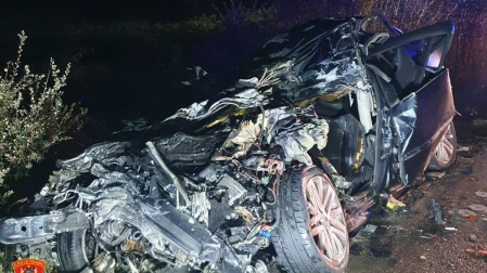 Un muerto y 17 heridos al chocar un coche y autobús de la línea Madrid-Talavera