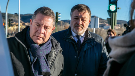 El presidente de Castilla -La Mancha, Emiliano García-Page, ayer en la inauguración de «El Terminillo»