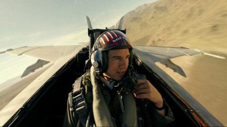 Tom Cruise en un fotograma de "Top Gun 2: Maverick"