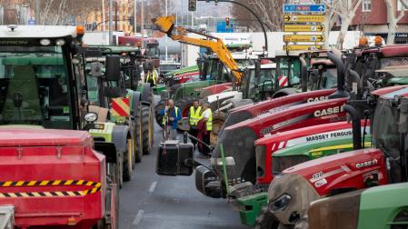 Agricultores protestan en Cartegena