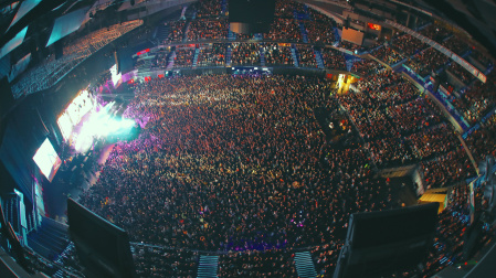 Vista panorámica del Wizink Center durante el concierto de Viva Suecia