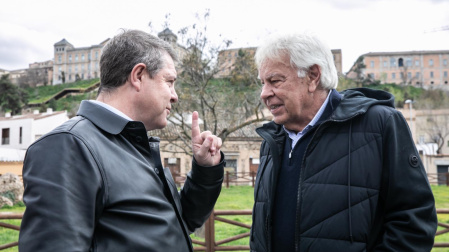 García-Page y Felipe González comen juntos en Toledo para hablar sobre la situación política de España