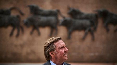 Entrevista con el torero Curro Vazquez en la plaza de toros de Las Ventas.© Alberto R. Roldán / Diario La Raz