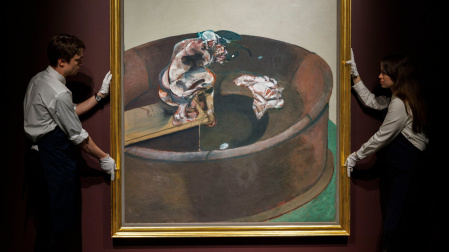 Imagen del "Retrato de George Dyer", de Francis Bacon