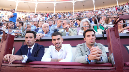 Dani Ceballos, jugador del Real Madrid, en Las Ventas