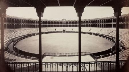 Interior de la plaza de toros de Goya