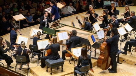 Francesco Corti en el Auditorio Nacional dirigiendo «Berenice, regina d’Egitto»