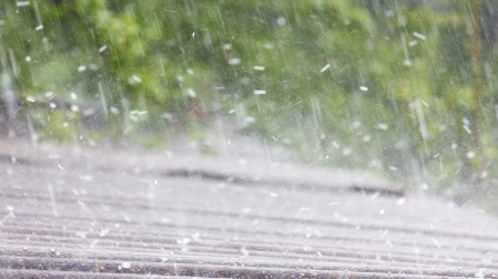 Imagen de archivo de una tormenta de granizo