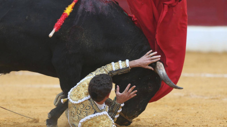 Fernando Adrián volteado por el quinto