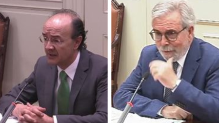 El presidente de la Audiencia Provincial de Cuenca, José Eduardo Martínez Mediavilla junto a Ricardo Bodas, magistrado jubilado de la Sala de lo Social del Tribunal Supremo