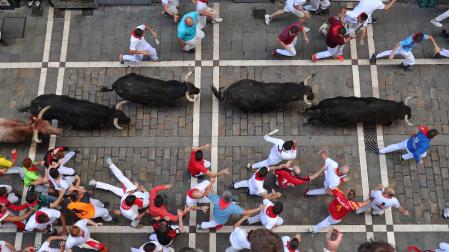 Los veloces y peligrosos Jandilla, este viernes en el sexto encierro de los Sanfermines