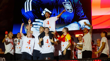 Celebración de la selección española en Madrid