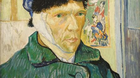 Reproducción autorretrato Vincent Van Gogh