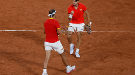 Rafael Nadal y Carlos Alcaraz 