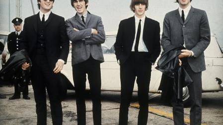 Los Beatles, desde la derecha, John Lennon, George Harrison, Ringo Starr y Paul McCartney 