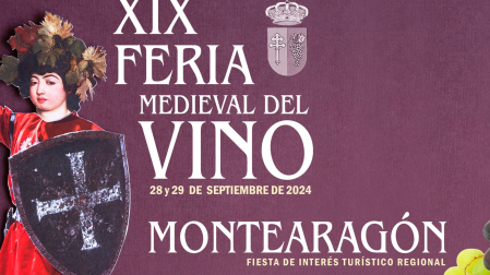 Cartel XIX Feria Medial del Vino de Montearagón (Toledo)