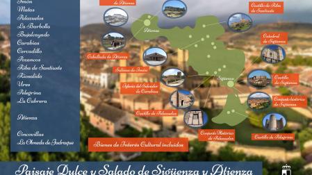 Mapa informativo del paisaje 'Dulce y Salado de Sigüenza y Atienza'