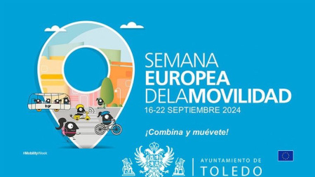 Cartel de Semana Europea de la Movilidad de la ciudad de Toledo