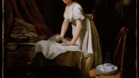 "La planchadora", obra de Louis-Léopold Boilly