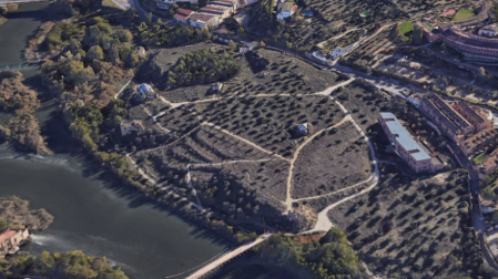 Vista aérea del parque de Polvorines de Toledo