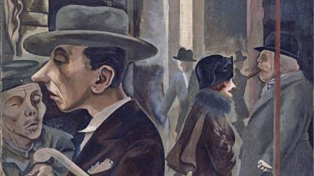 Cuadro 'Escena callejera, de George Grosz (1924)