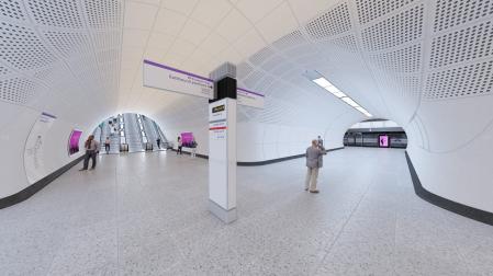 La línea del metro de Londres Elizabeth Line