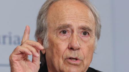 Joan Manuel Serrat, en un encuentro con la prensa