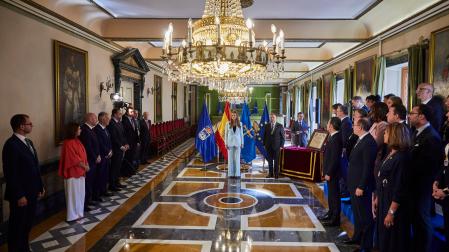 Entrega a SAR. Leonor, la Princesa de Asturias, del título de Alcaldesa honoraria de
Oviedo en el Ayuntamiento