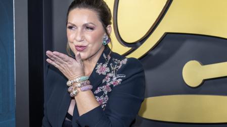 Niña Pastori en la alfombra roja de Miami