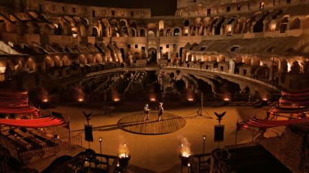 Los "afortunados" recorrerán las galerías del Coliseo, cenarán como un gladiador y, luego, lucharán