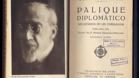 Imagen de la edición de «Palique diplomático», las memorias publicadas por el marqués de Villaurrutia