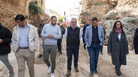 Visita del Ministro Angel Victor Torres a Letur, acompañado de Jose Manuel Caballero, Vicepresidente Segundo de Castilla la Mancha, Milagros Tolon, delegada del Gobierno en Castilla La Mancha, Santiago Cabañero, Presidente de la Diputacion de Albacete, Pedro Antonio Ruiz Santos, Delegado del Gobierno de Castilla La Mancha en Albacete, Miguel Juan Espinosa, subdelegado del gobierno en ALbacete y Sergio Marin, Alcalde de Letur.