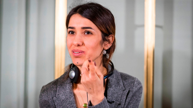 Nadia Murad recibió en 2018 el Premio Nobel de la Paz