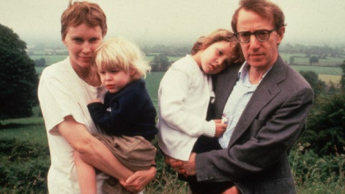 Woody Allen y Mia Farrow, cuando aún estaban casados