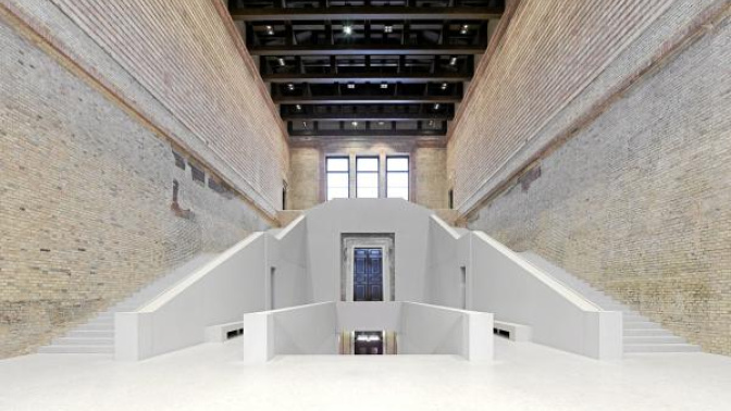 Interior del Neues Museum de Berlín, la gran obra del  arquitecto británico Sir David Chipperfield