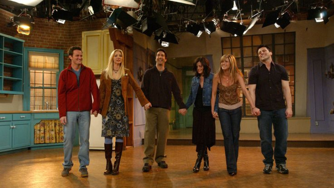 Los protagonistas de "Friends" tras la grabación del último episodio