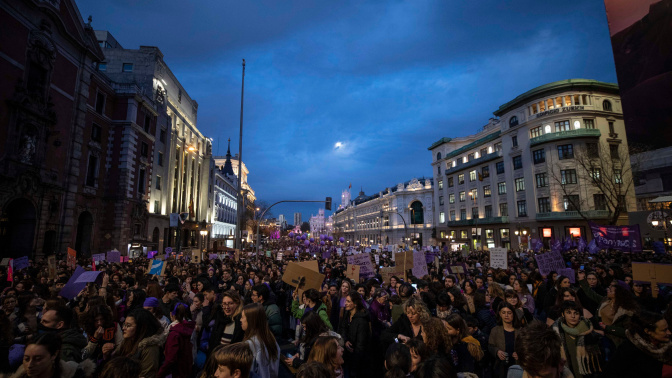 Manifestacion por el 8M en Madrid