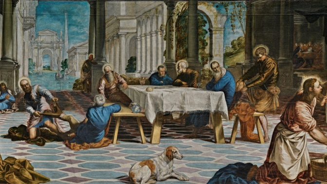 "El lavatorio", de Tintoretto