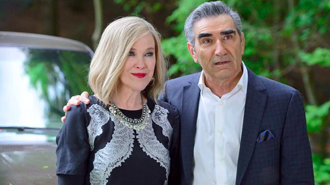 Catherine O'Hara y Eugene Levy en "Schitt’s Creek"