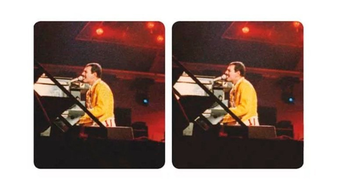 Freddie Mercury, durante el Magic Tour de Queen en 1986